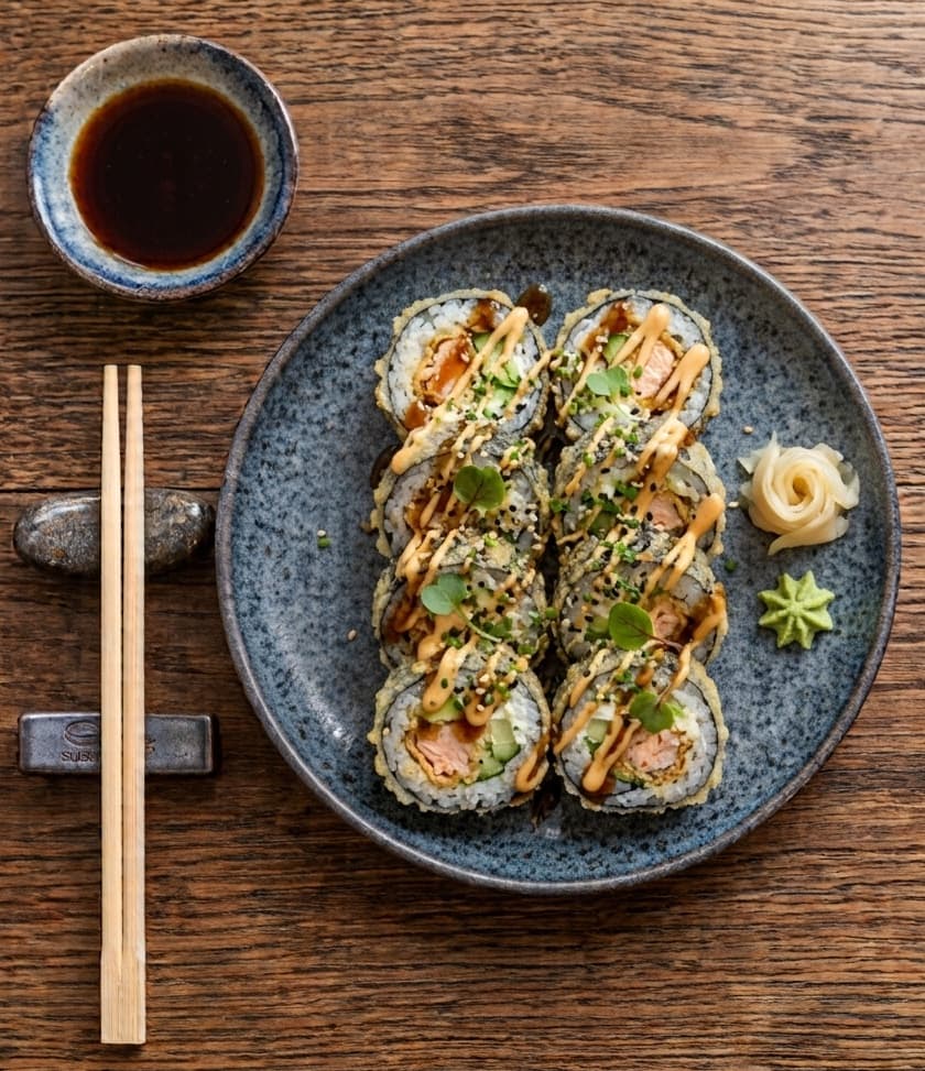 Crunchy Salmon Tempura Roll