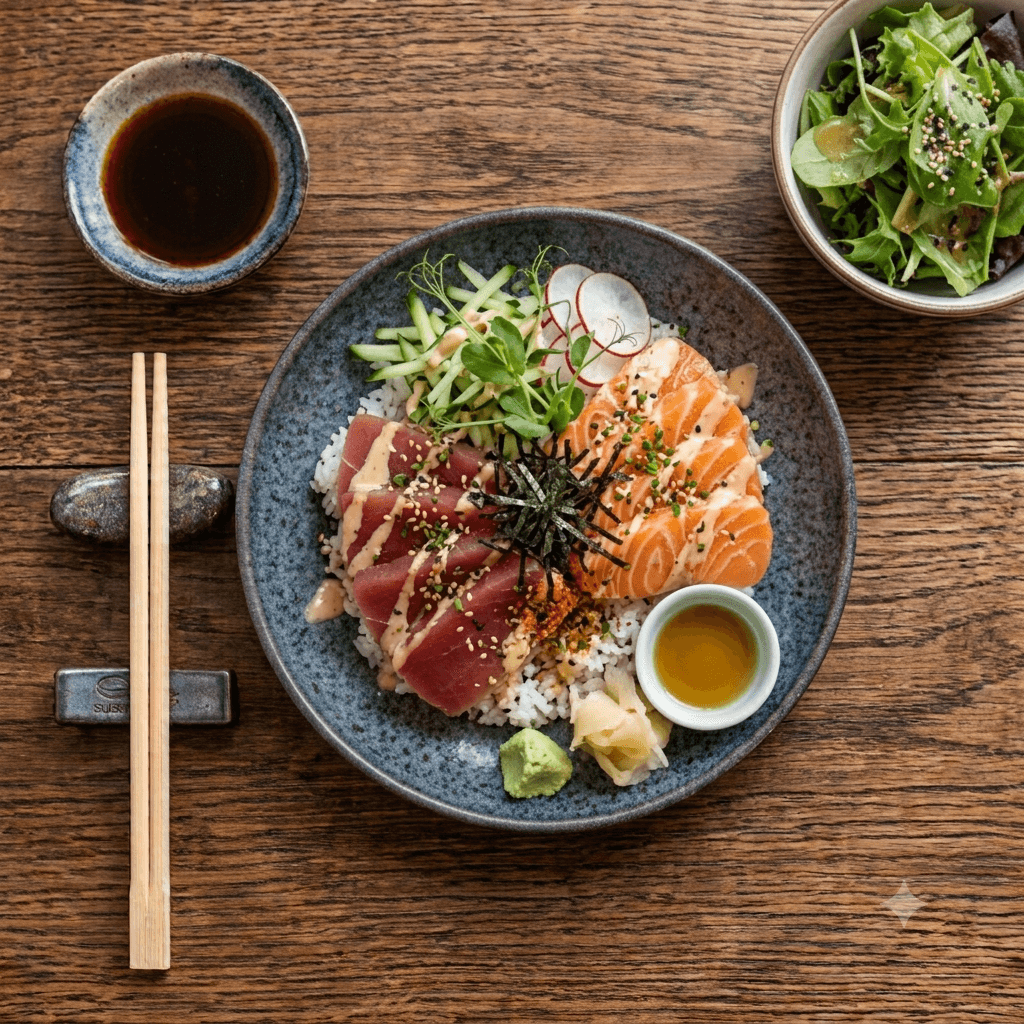 Thunfisch Lachs Bowl
